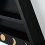 Hanah Home Estantería de Pared Cry001-S Negro
